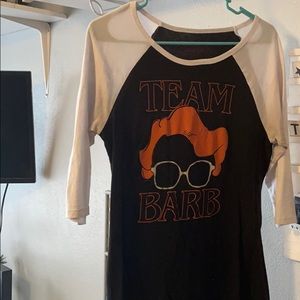 Stranger things barb baseball tee